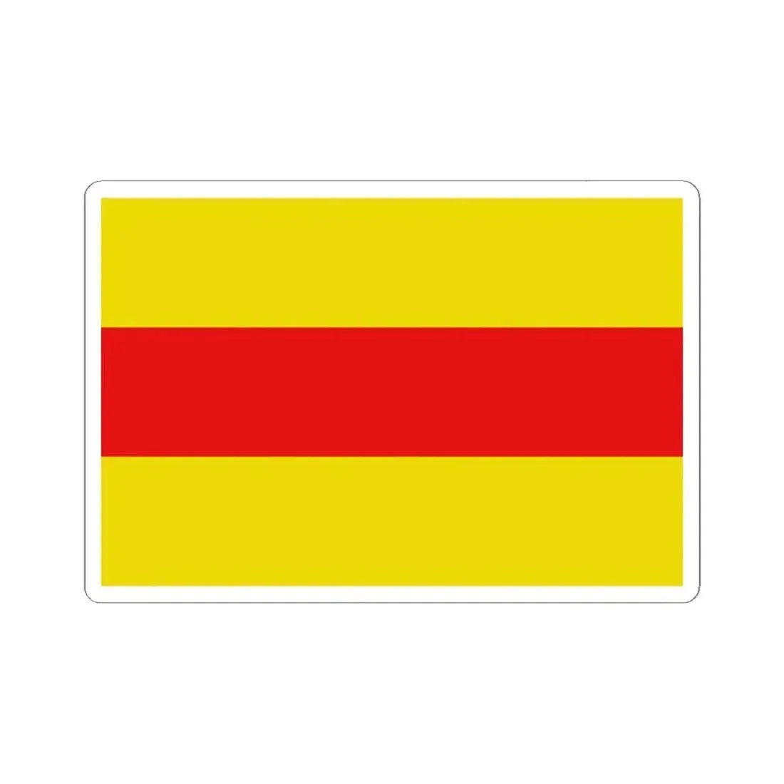 Flag of Wingene (Belgium) STICKER Vinyl Kiss-Cut Decal 6 Inch White - The Sticker Space