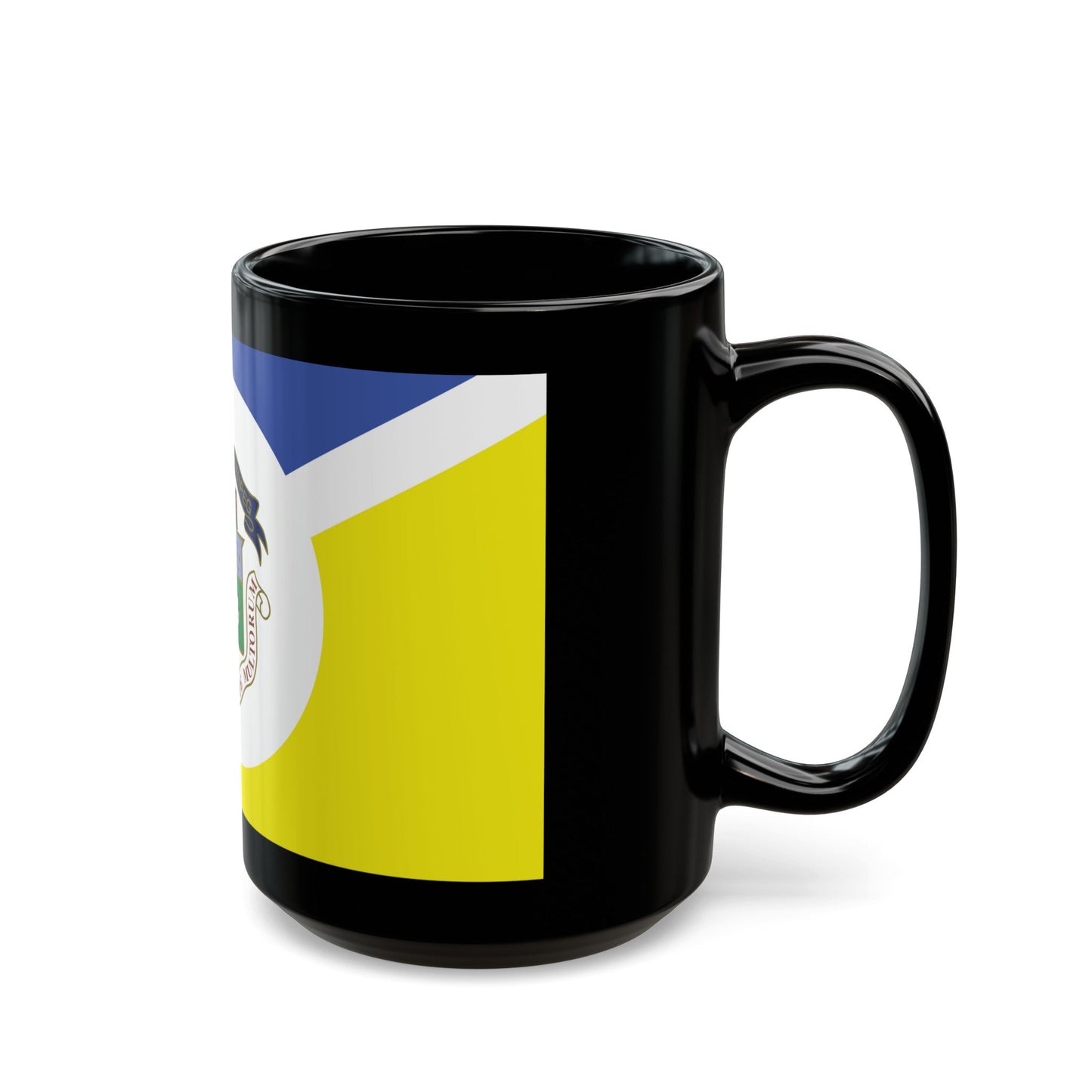 Flag of Winnipeg Canada - Black Coffee Mug-The Sticker Space