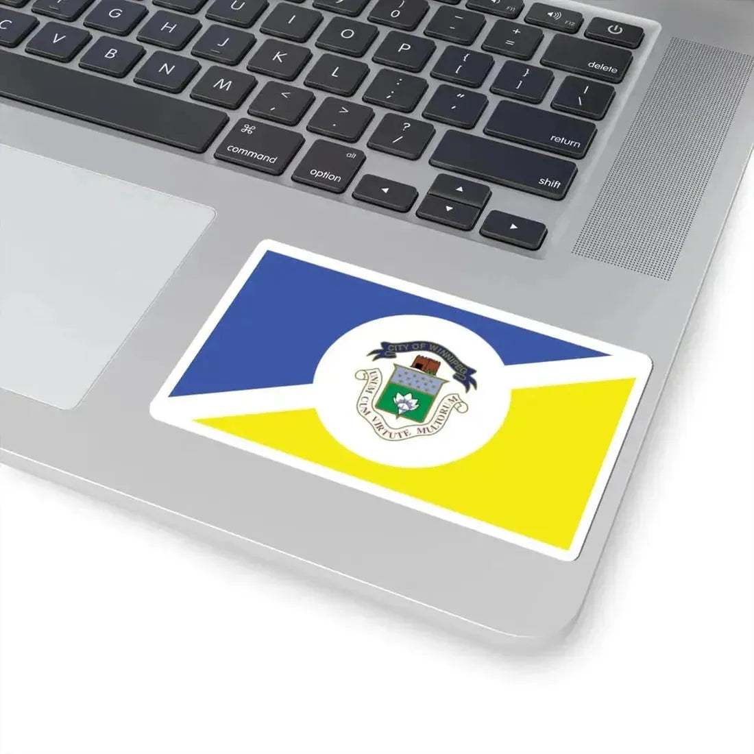 Flag of Winnipeg (Canada) STICKER Vinyl Kiss-Cut Decal - The Sticker Space