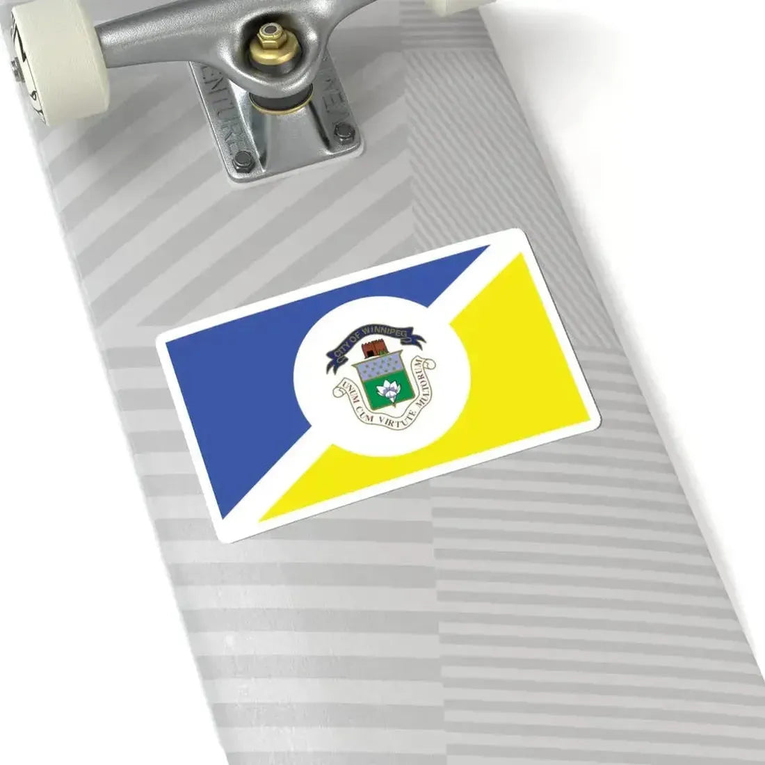 Flag of Winnipeg (Canada) STICKER Vinyl Kiss-Cut Decal - The Sticker Space