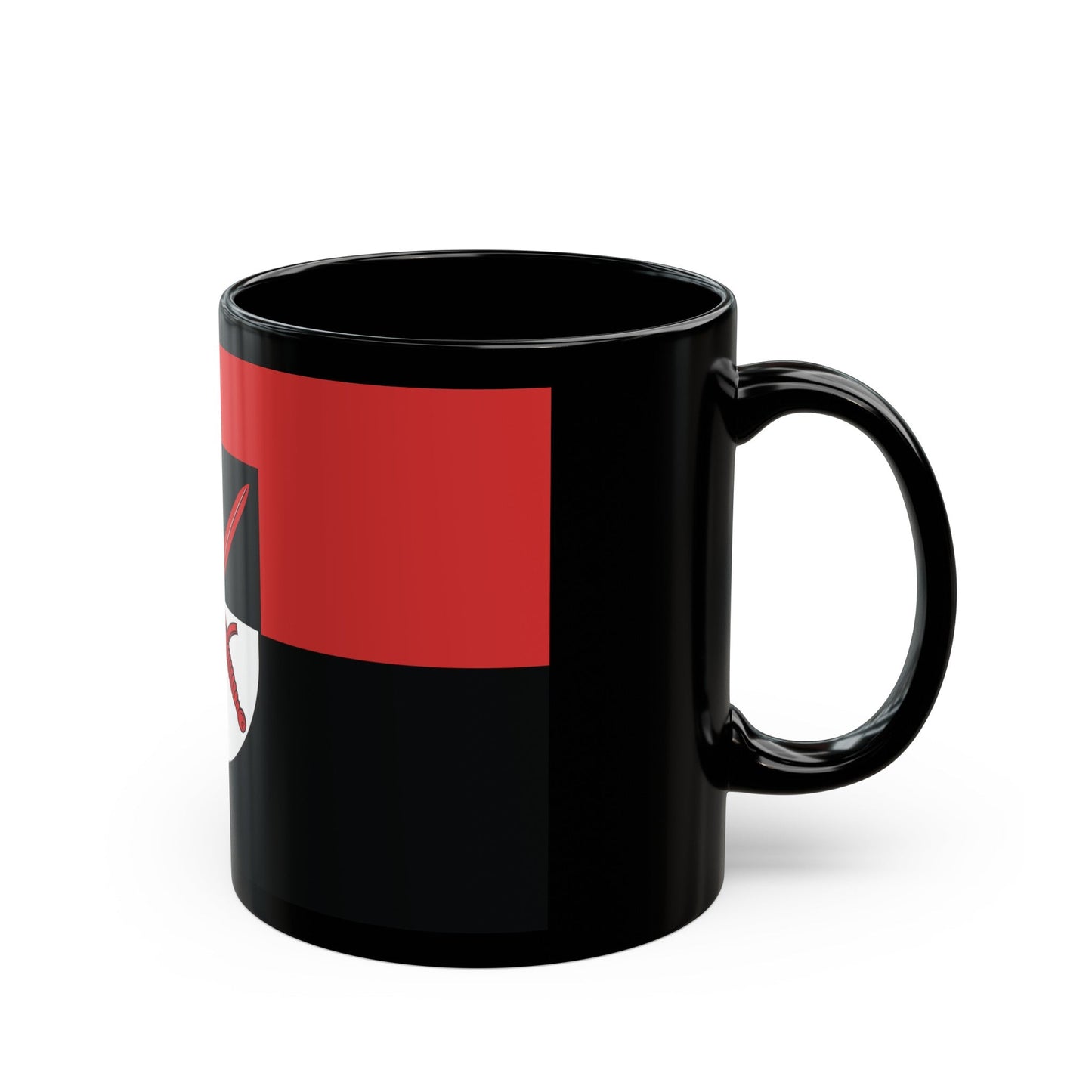 Flag of Wittenberg Germany - Black Coffee Mug-The Sticker Space