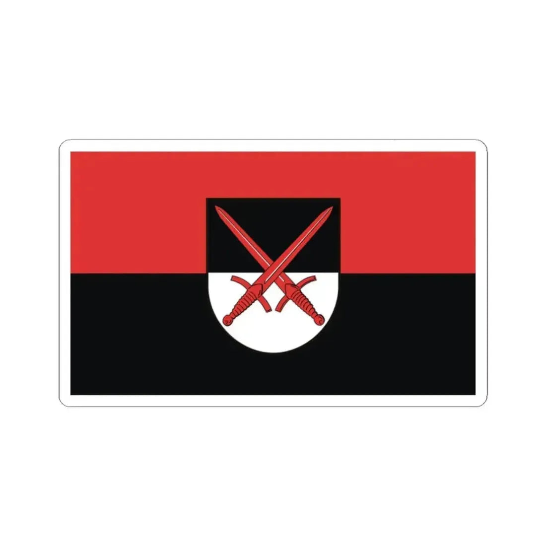 Flag of Wittenberg Germany - STICKER Vinyl Kiss-Cut Decal 2 Inch White - The Sticker Space
