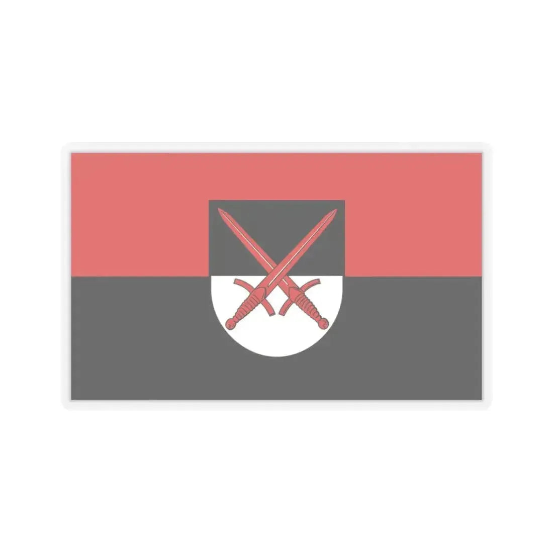 Flag of Wittenberg Germany - STICKER Vinyl Kiss-Cut Decal 3 Inch Transparent - The Sticker Space