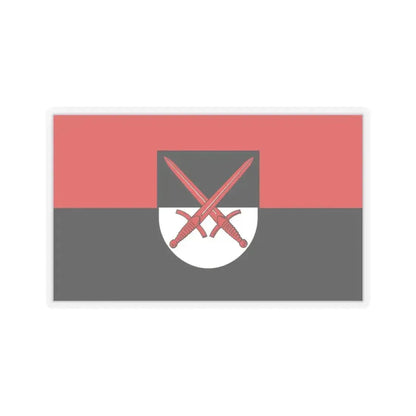 Flag of Wittenberg Germany - STICKER Vinyl Kiss-Cut Decal 3 Inch Transparent - The Sticker Space