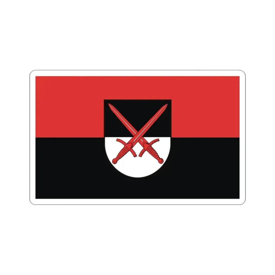 Flag of Wittenberg Germany - STICKER Vinyl Kiss-Cut Decal 3 Inch White - The Sticker Space