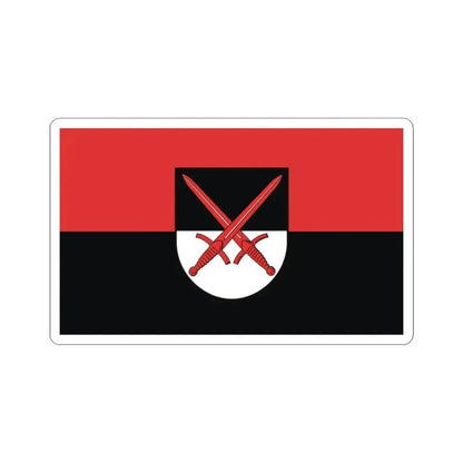 Flag of Wittenberg Germany - STICKER Vinyl Kiss-Cut Decal 3 Inch White - The Sticker Space