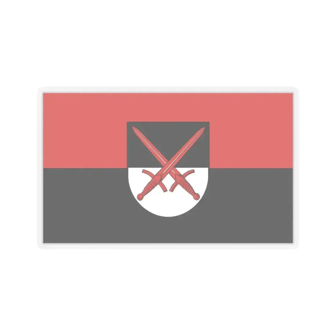 Flag of Wittenberg Germany - STICKER Vinyl Kiss-Cut Decal 4 Inch Transparent - The Sticker Space