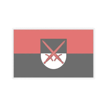 Flag of Wittenberg Germany - STICKER Vinyl Kiss-Cut Decal 4 Inch Transparent - The Sticker Space