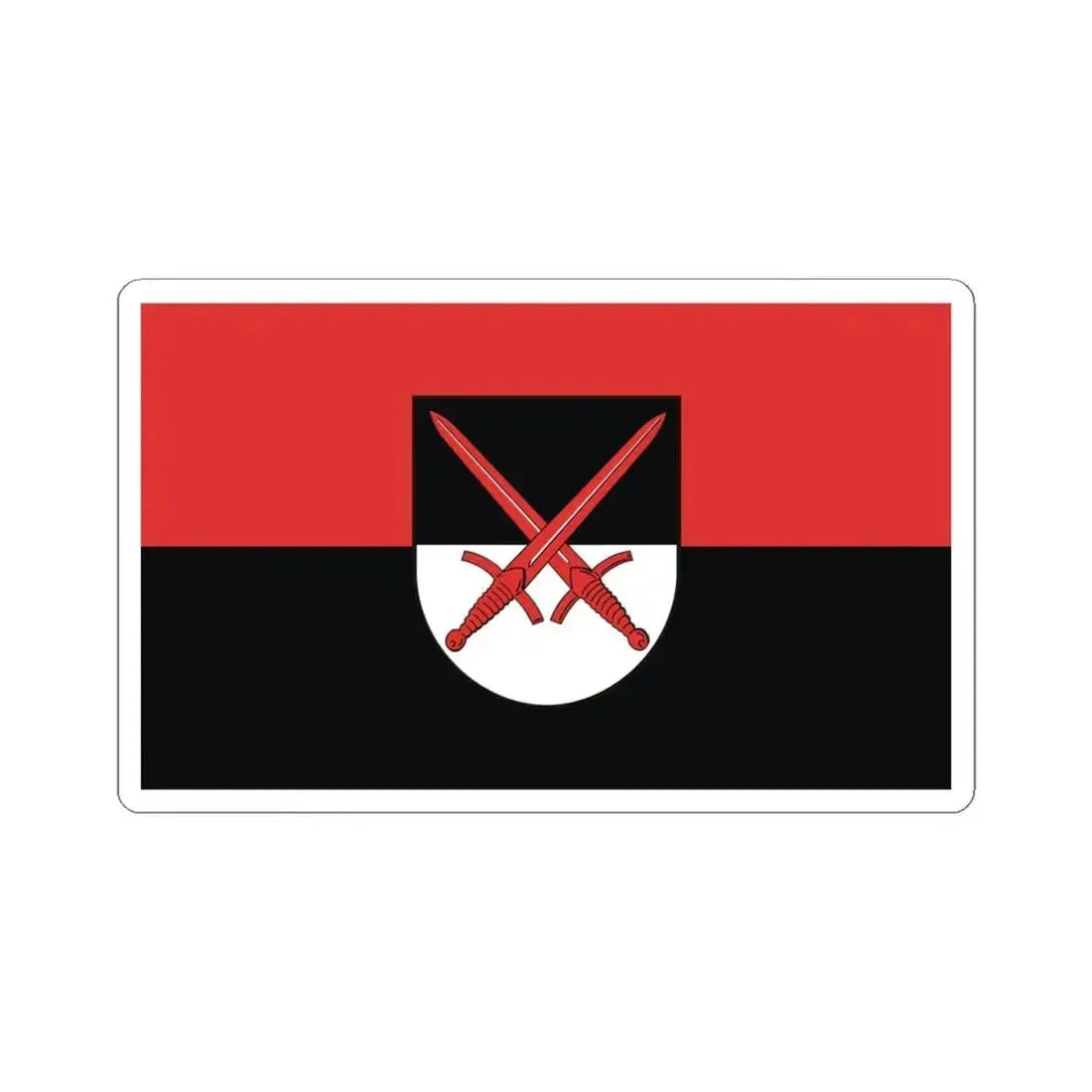 Flag of Wittenberg Germany - STICKER Vinyl Kiss-Cut Decal 4 Inch White - The Sticker Space