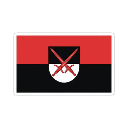 Flag of Wittenberg Germany - STICKER Vinyl Kiss-Cut Decal 4 Inch White - The Sticker Space