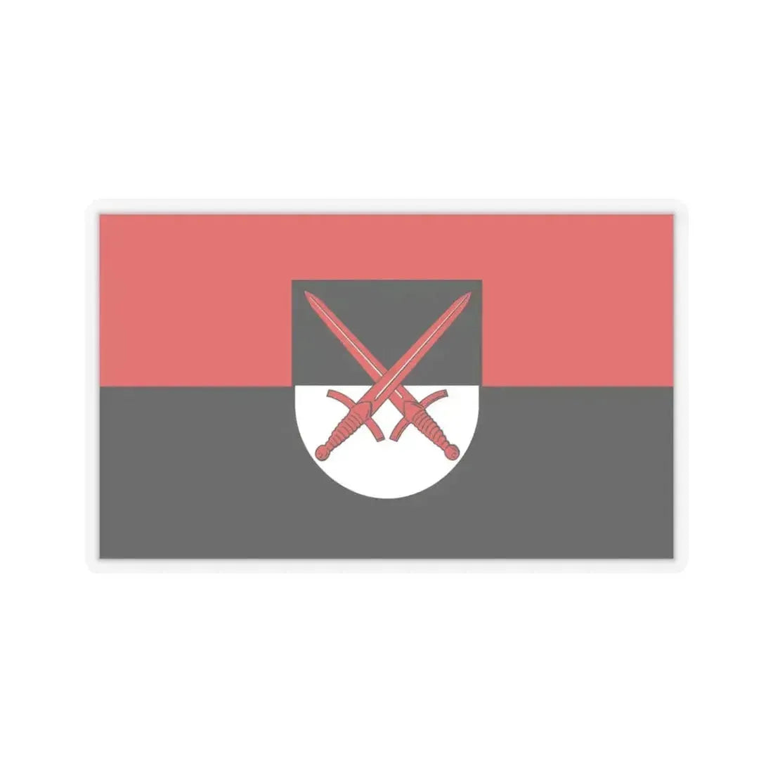 Flag of Wittenberg Germany - STICKER Vinyl Kiss-Cut Decal 6 Inch Transparent - The Sticker Space