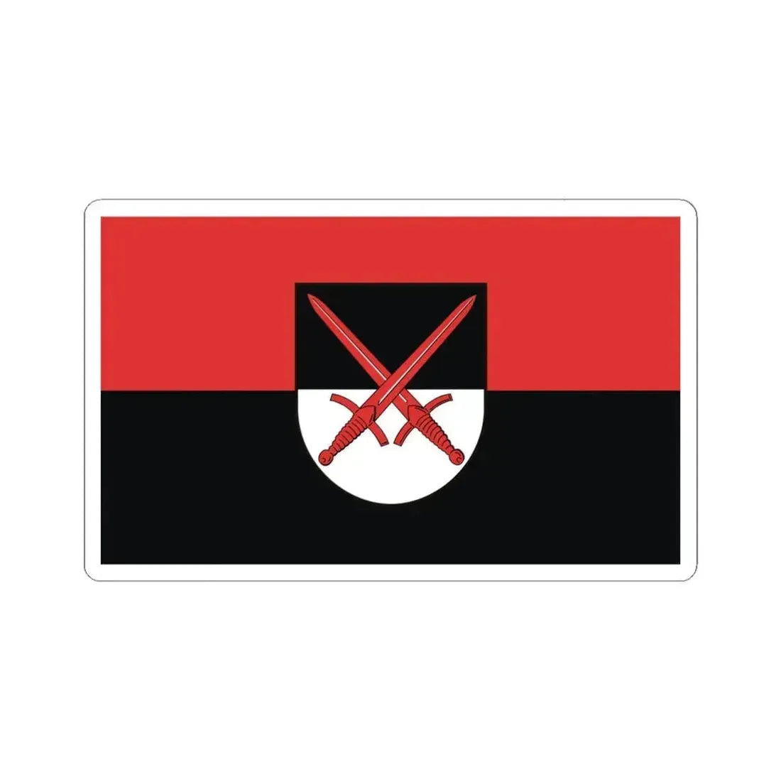 Flag of Wittenberg Germany - STICKER Vinyl Kiss-Cut Decal 6 Inch White - The Sticker Space