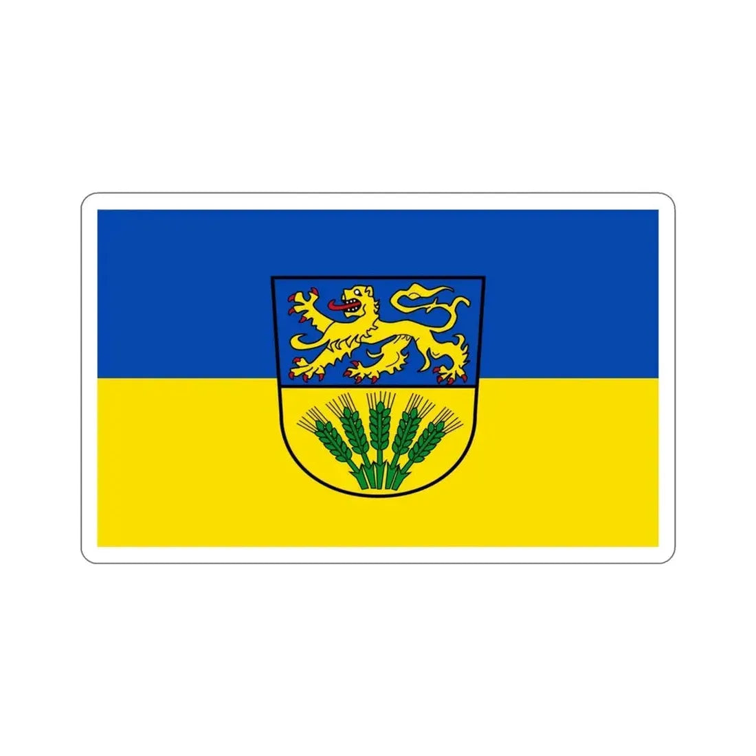 Flag of Wolfenbüttel Germany STICKER Vinyl Die-Cut Decal 4 Inch - The Sticker Space