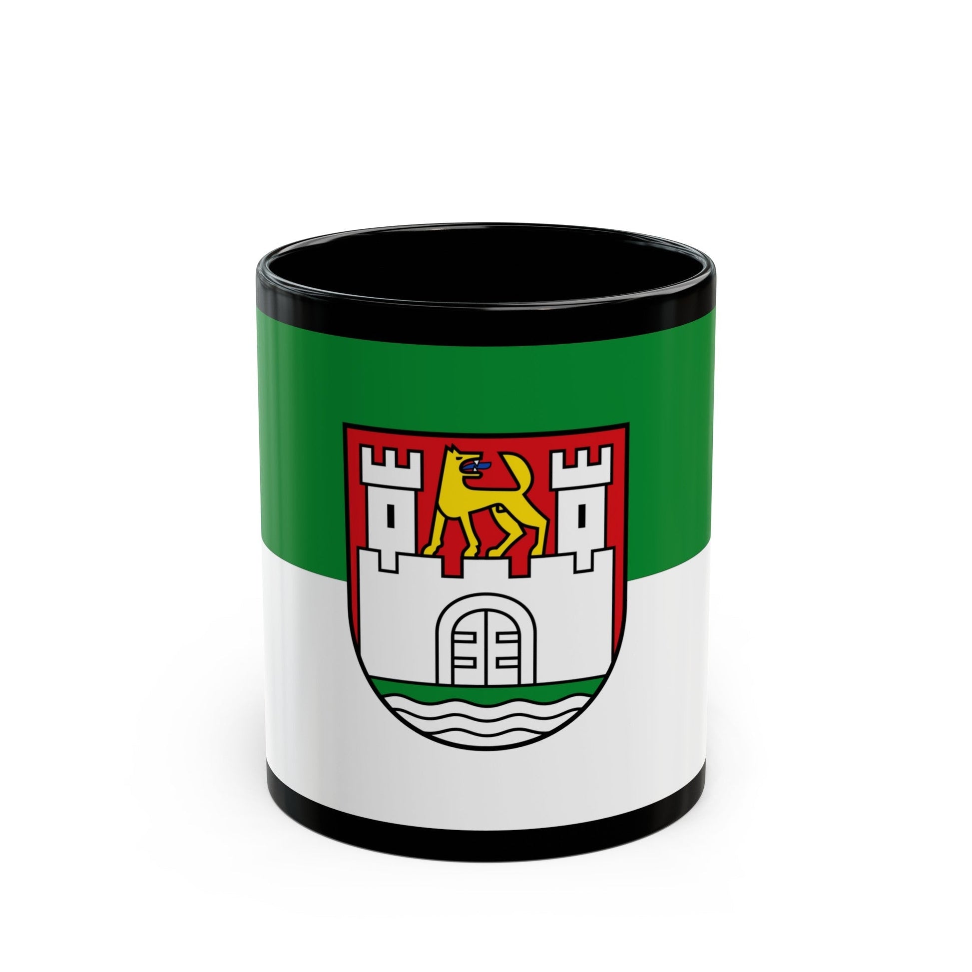 Flag of Wolfsburg Germany - Black Coffee Mug-11oz-The Sticker Space