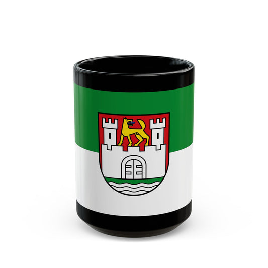 Flag of Wolfsburg Germany - Black Coffee Mug-15oz-The Sticker Space