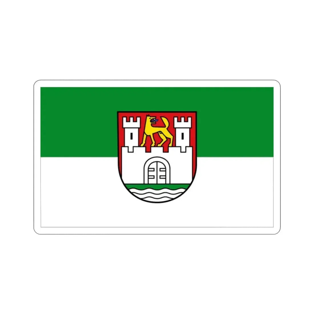 Flag of Wolfsburg Germany STICKER Vinyl Die-Cut Decal 2 Inch - The Sticker Space