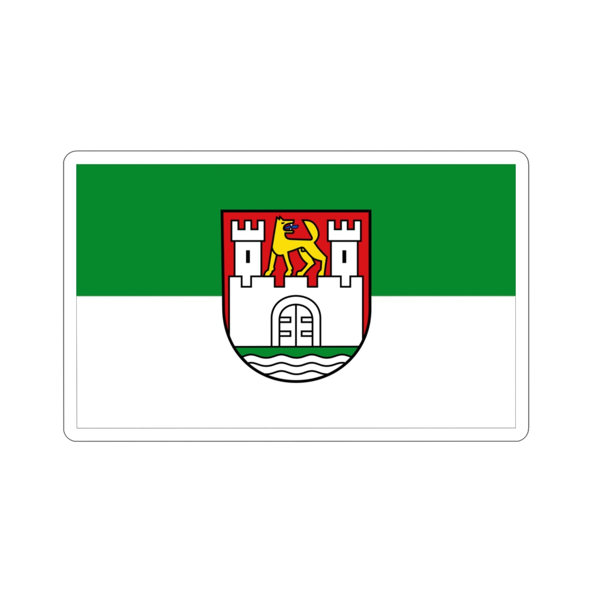 Flag of Wolfsburg Germany STICKER Vinyl Die-Cut Decal-3 Inch-The Sticker Space