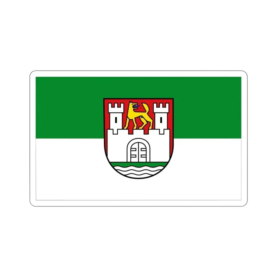 Flag of Wolfsburg Germany STICKER Vinyl Die-Cut Decal - The Sticker Space