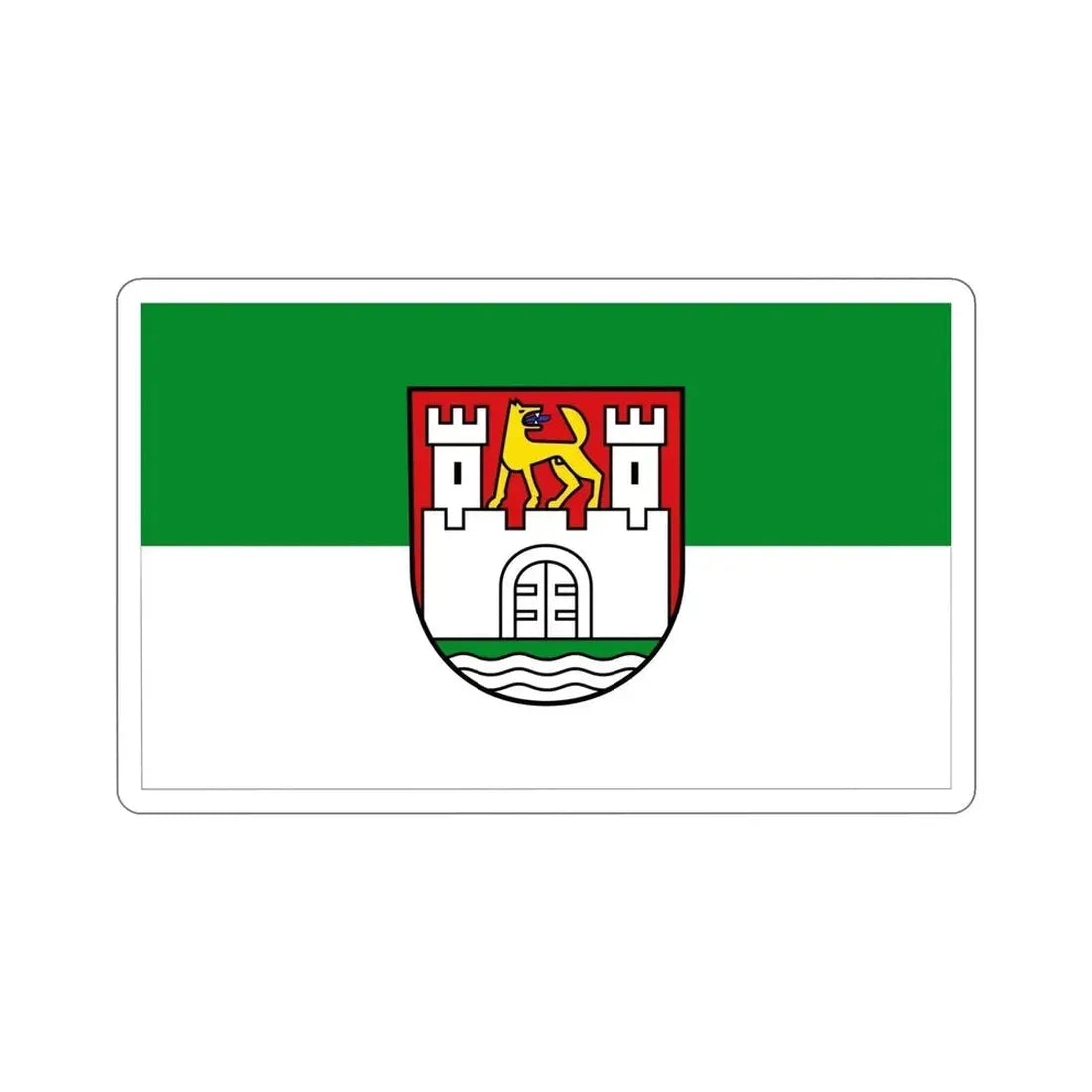 Flag of Wolfsburg Germany STICKER Vinyl Die-Cut Decal - The Sticker Space