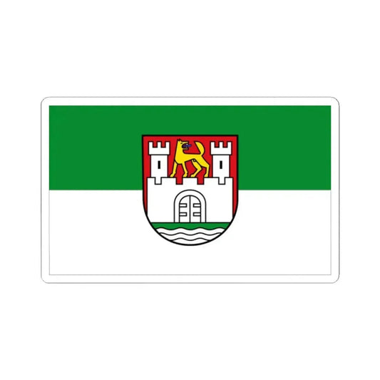 Flag of Wolfsburg Germany - STICKER Vinyl Kiss-Cut Decal 2 Inch White - The Sticker Space