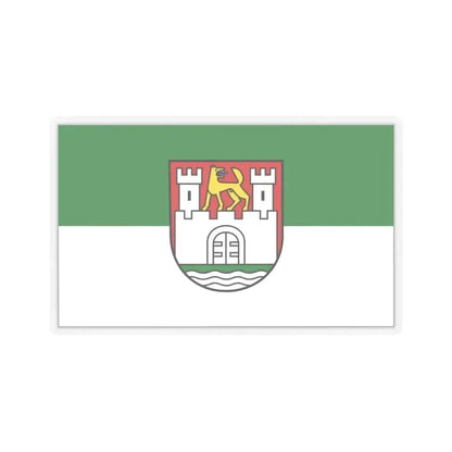 Flag of Wolfsburg Germany - STICKER Vinyl Kiss-Cut Decal 3 Inch Transparent - The Sticker Space
