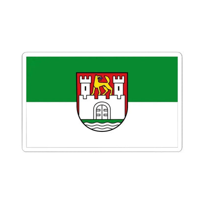 Flag of Wolfsburg Germany - STICKER Vinyl Kiss-Cut Decal 4 Inch White - The Sticker Space