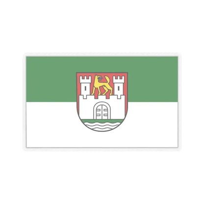 Flag of Wolfsburg Germany - STICKER Vinyl Kiss-Cut Decal 6 Inch Transparent - The Sticker Space
