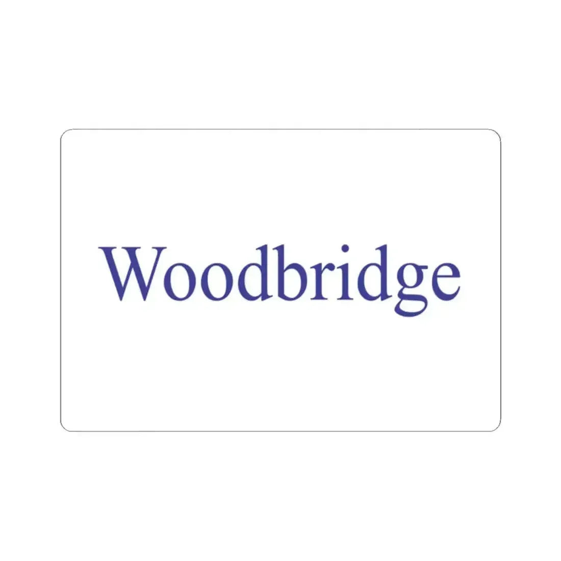 Flag of Woodbridge California (United States) STICKER Vinyl Kiss-Cut Decal 2 Inch White - The Sticker Space