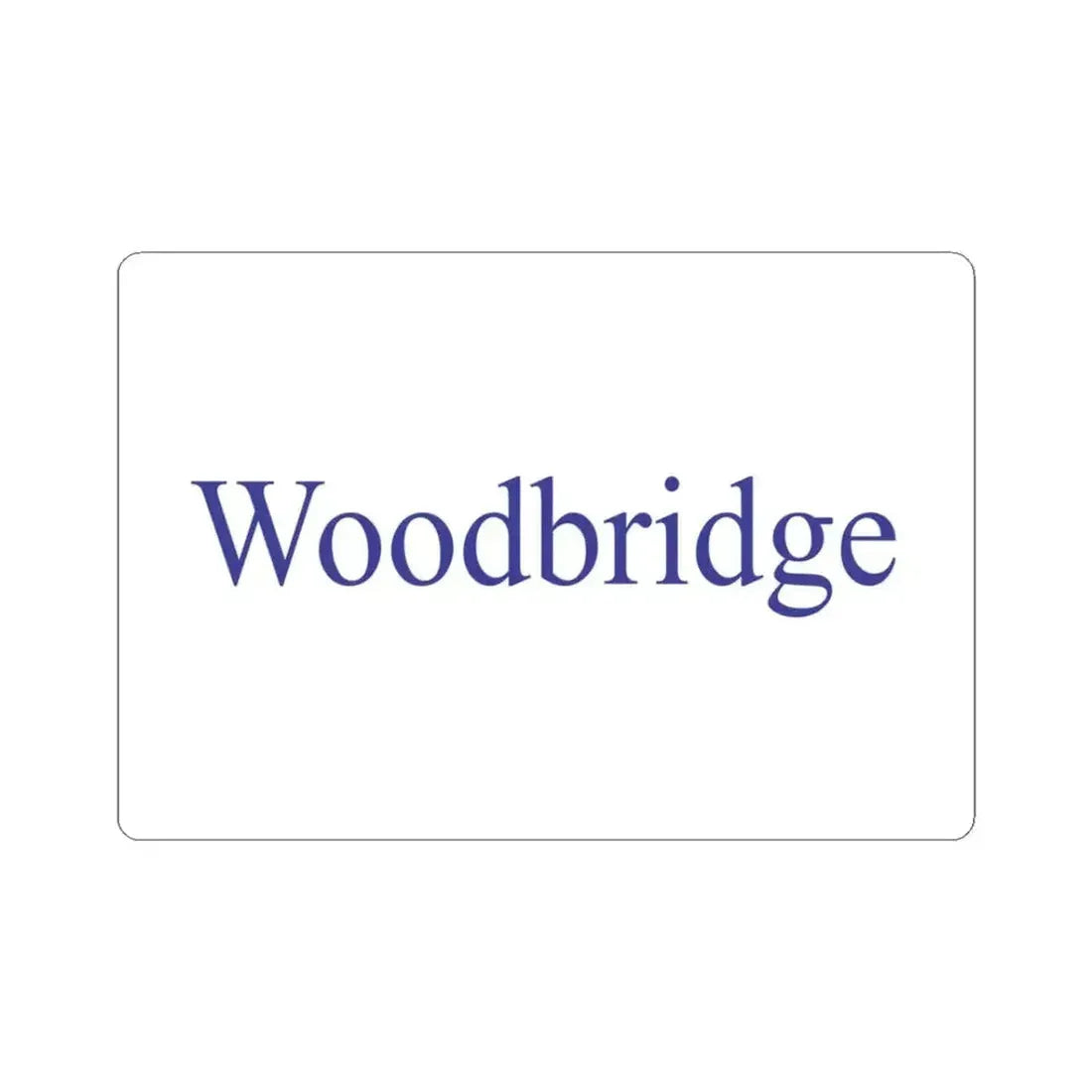 Flag of Woodbridge California (United States) STICKER Vinyl Kiss-Cut Decal 3 Inch White - The Sticker Space