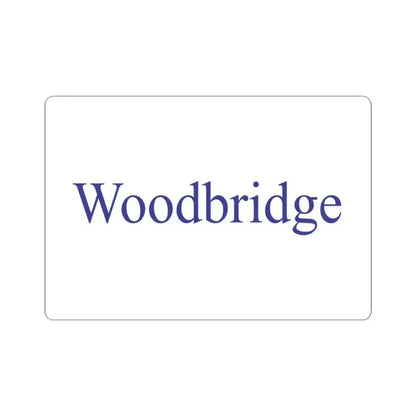Flag of Woodbridge California (United States) STICKER Vinyl Kiss-Cut Decal 3 Inch White - The Sticker Space