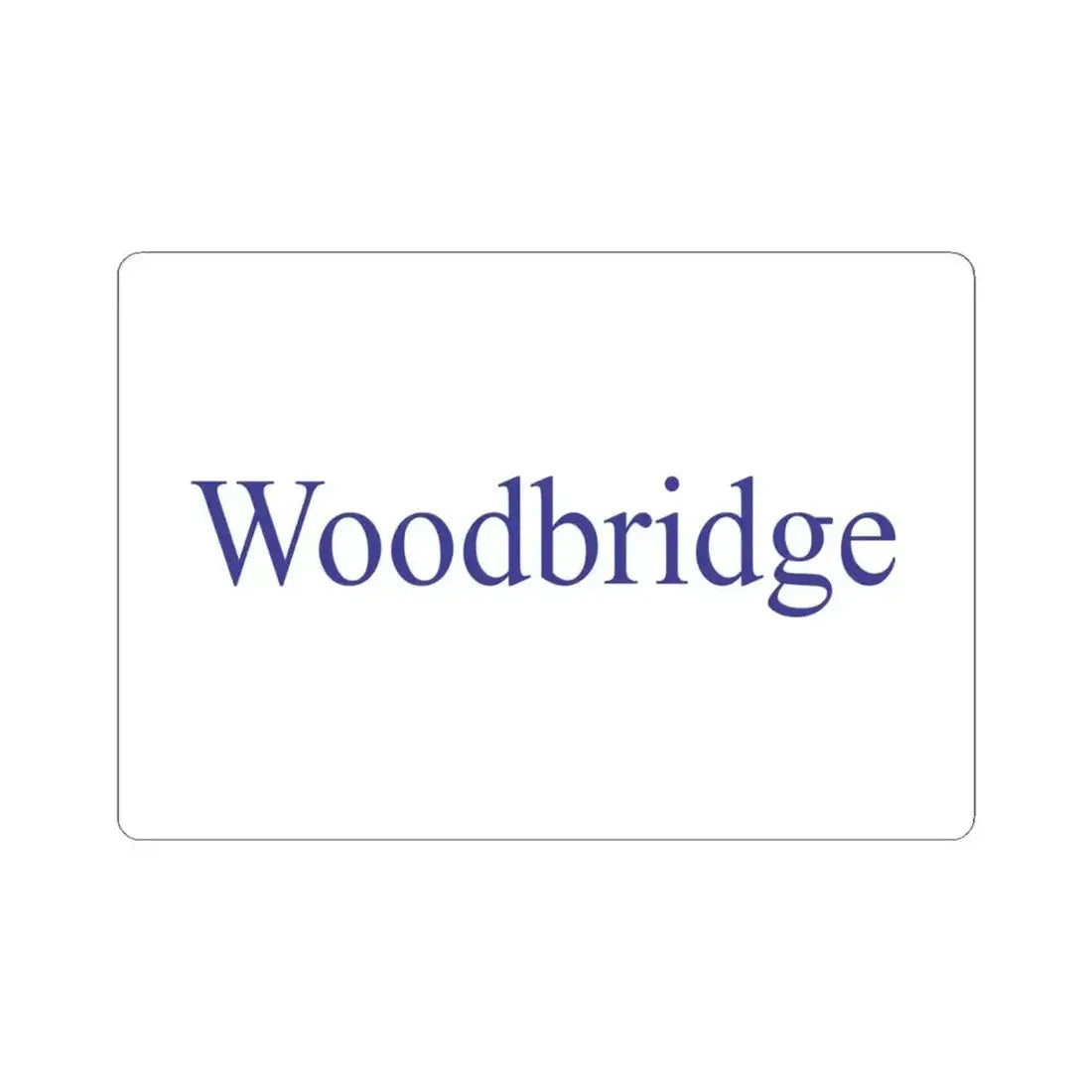 Flag of Woodbridge California (United States) STICKER Vinyl Kiss-Cut Decal 4 Inch White - The Sticker Space
