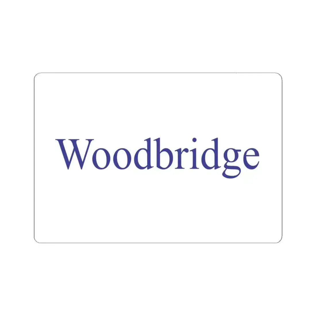 Flag of Woodbridge California (United States) STICKER Vinyl Kiss-Cut Decal 6 Inch White - The Sticker Space