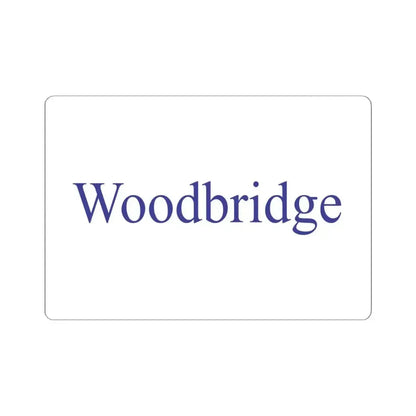 Flag of Woodbridge California (United States) STICKER Vinyl Kiss-Cut Decal 6 Inch White - The Sticker Space