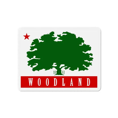Flag of Woodland California - Refrigerator Magnet - The Sticker Space