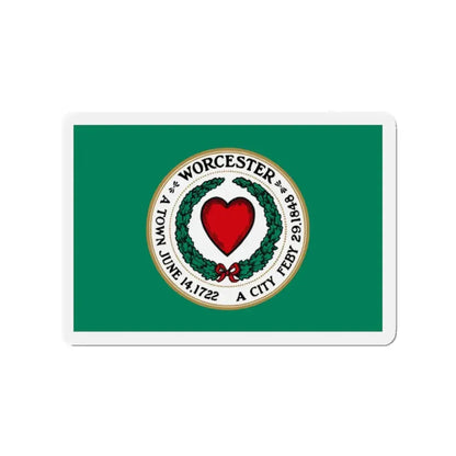 Flag of Worcester Massachusetts - Refrigerator Magnet 2 Inch - The Sticker Space