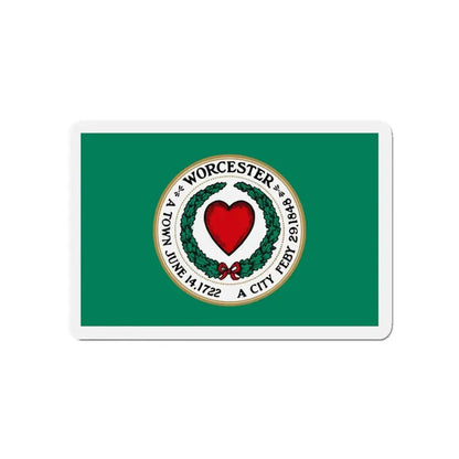 Flag of Worcester Massachusetts - Refrigerator Magnet 4 Inch - The Sticker Space