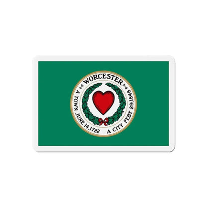 Flag of Worcester Massachusetts - Refrigerator Magnet 6 Inch - The Sticker Space