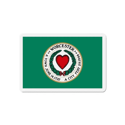 Flag of Worcester Massachusetts - Refrigerator Magnet - The Sticker Space