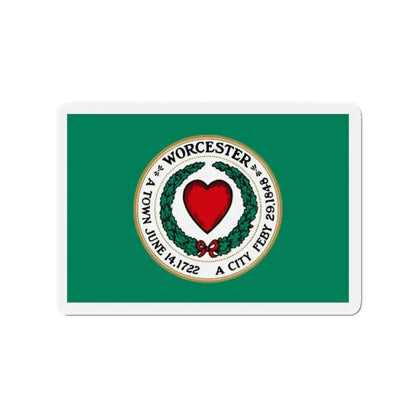 Flag of Worcester Massachusetts - Refrigerator Magnet - The Sticker Space