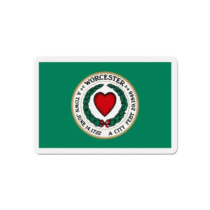 Flag of Worcester Massachusetts - Refrigerator Magnet - The Sticker Space