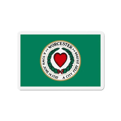 Flag of Worcester Massachusetts - Refrigerator Magnet - The Sticker Space
