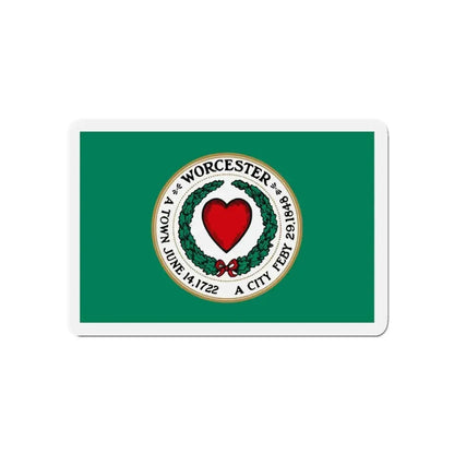Flag of Worcester Massachusetts - Refrigerator Magnet - The Sticker Space