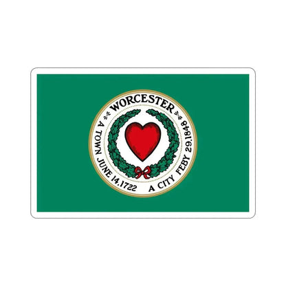 Flag of Worcester Massachusetts USA STICKER Vinyl Die-Cut Decal - The Sticker Space