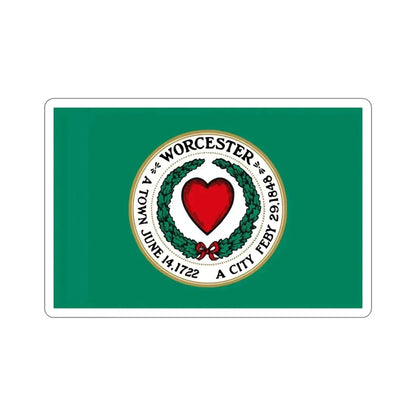 Flag of Worcester Massachusetts USA STICKER Vinyl Die-Cut Decal - The Sticker Space