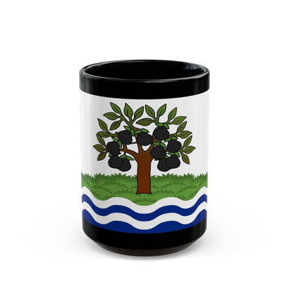 Flag of Worcestershire UK - Black Coffee Mug-15oz-The Sticker Space