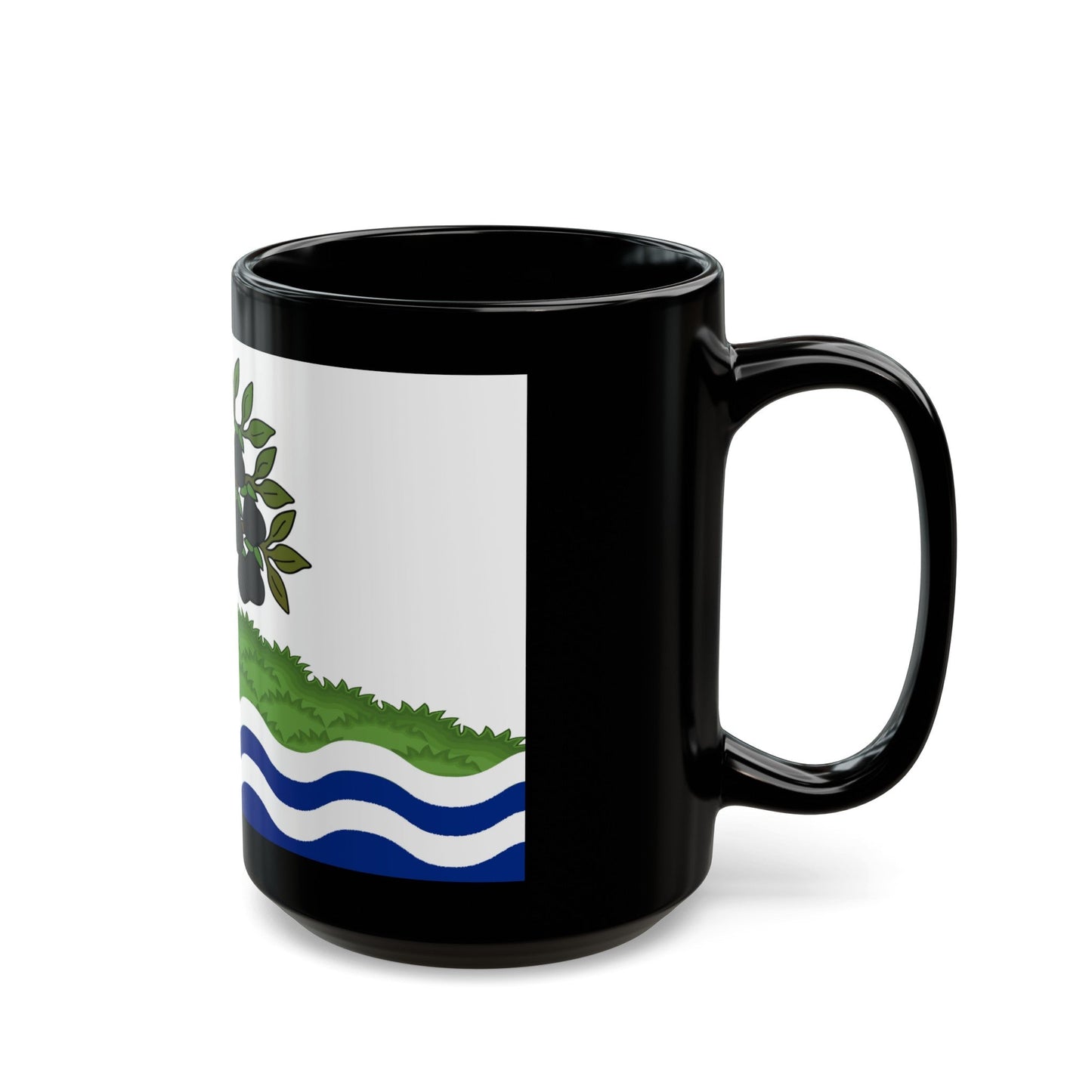 Flag of Worcestershire UK - Black Coffee Mug-The Sticker Space