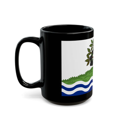 Flag of Worcestershire UK - Black Coffee Mug-The Sticker Space