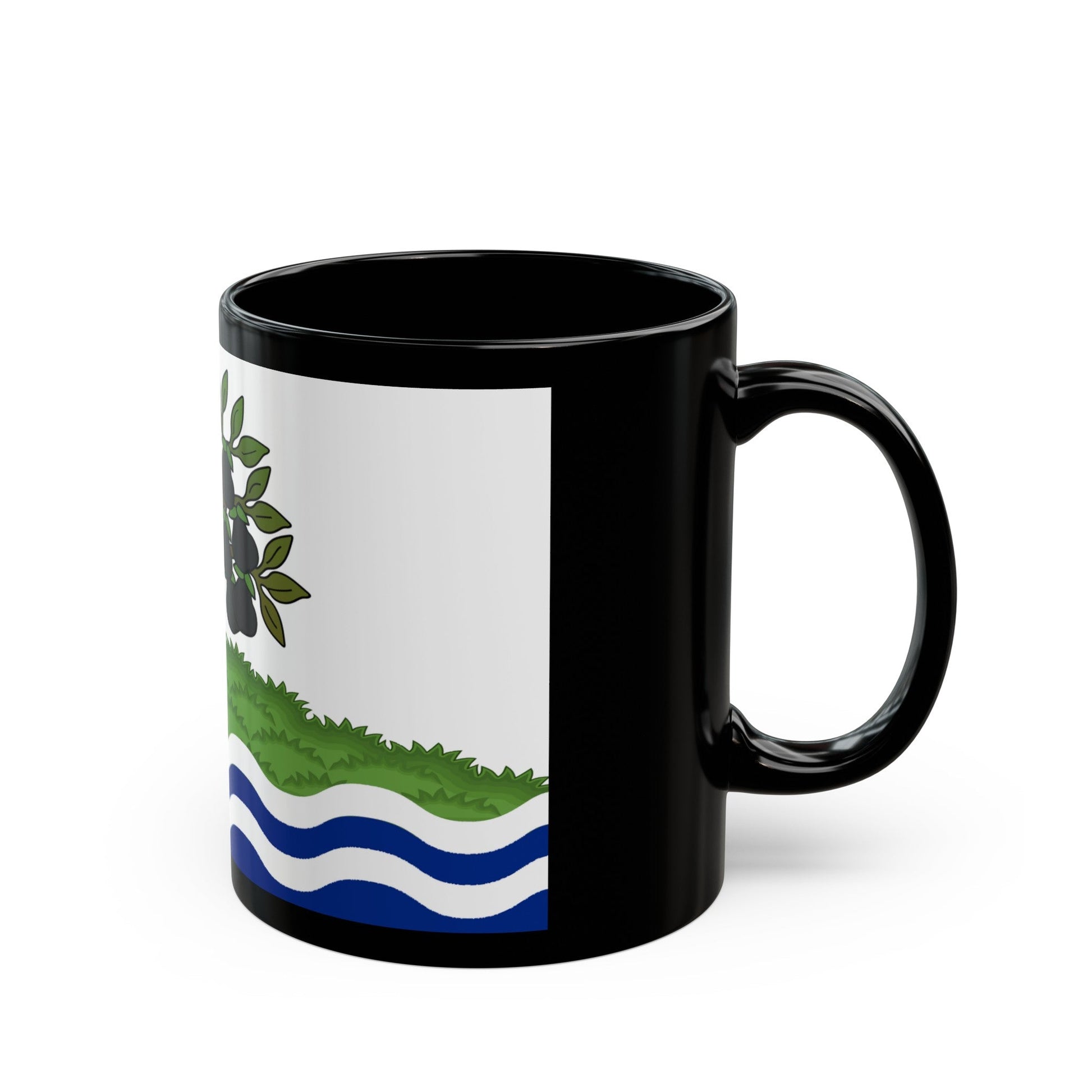 Flag of Worcestershire UK - Black Coffee Mug-The Sticker Space