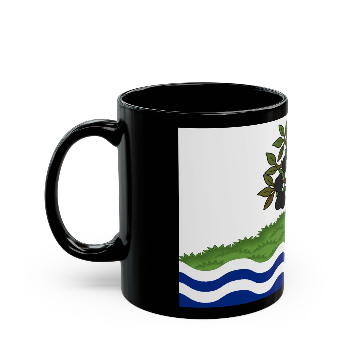 Flag of Worcestershire UK - Black Coffee Mug-The Sticker Space