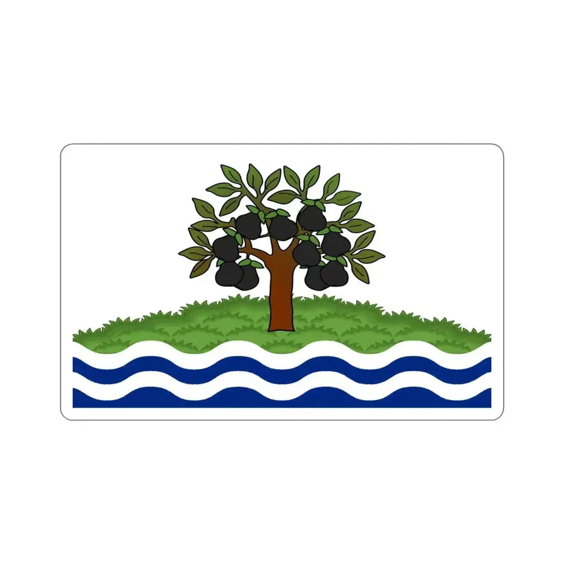 Flag of Worcestershire UK STICKER Vinyl Die-Cut Decal - The Sticker Space